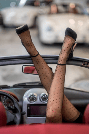 Cervin Plumetis Stockings